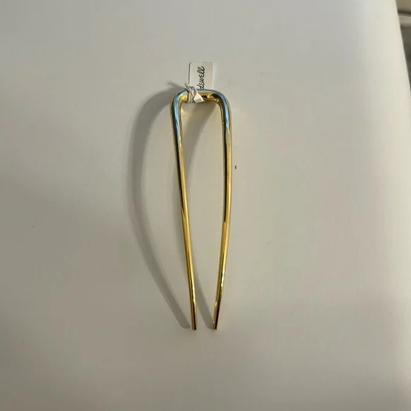 Madewell Gold French Hair Pin - Picture 1 of 5